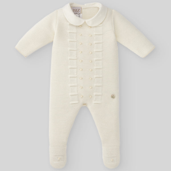 Paz Rodriguez Knit Newborn Paz- Cream/Beige