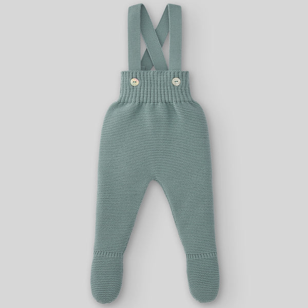 Paz Rodriguez Knit Newborn Leggins Verdi - Gem Green