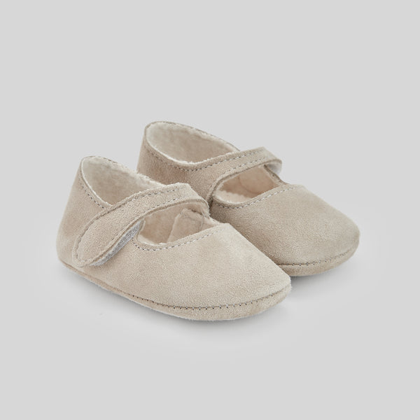 Paz Rodriguez Woven Newborn Shoes Esencial - Sand