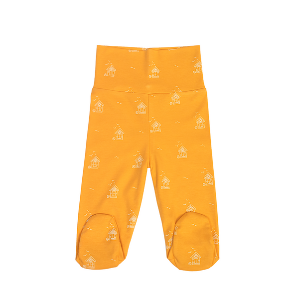 Pima Lima High Waist Footed Pants - Amber Yellow