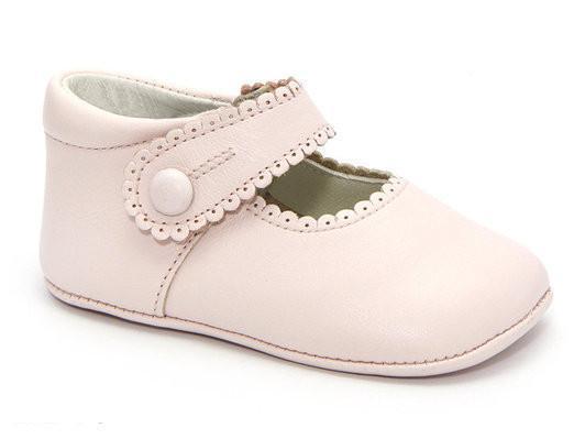 Patucos Infant Classic soft Leather Pink Shoes for Girls