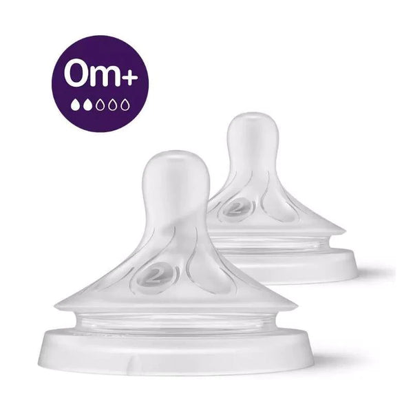 Avent Natural Response Nipple Flow 2/ 0M+ 2pk