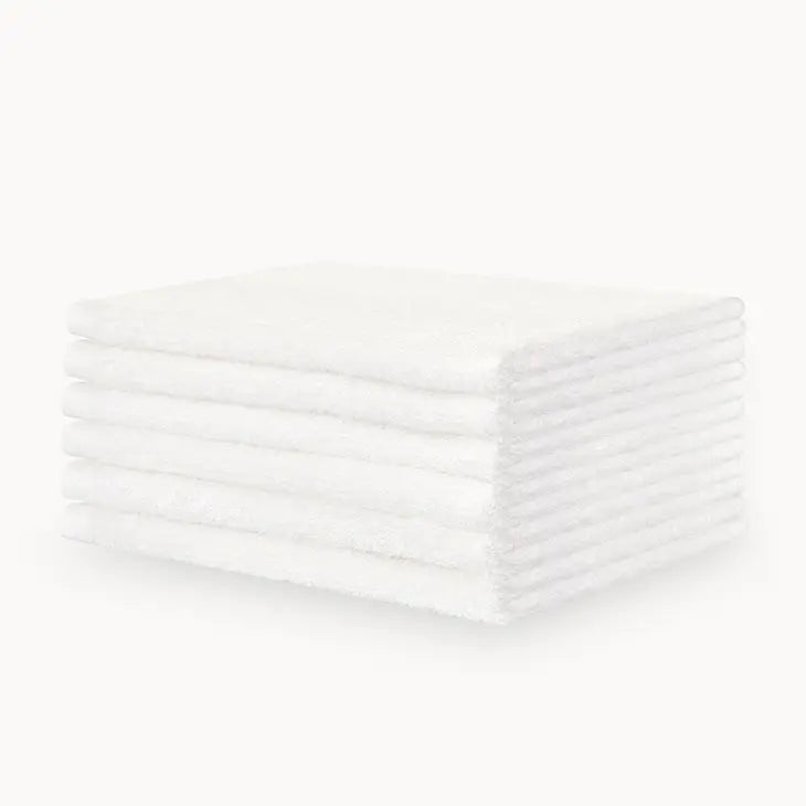 Natemia Ultra Soft Bamboo Washcloths in White - 6 Pack