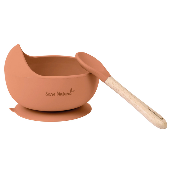 Saro Nordic Wave Bowl Feeding Set - Copper