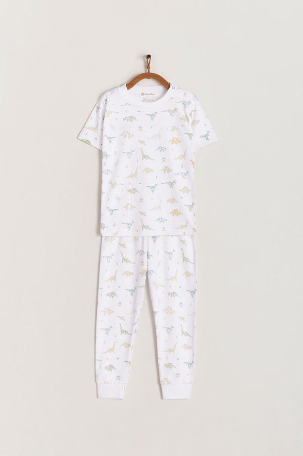 Babycottons Dino Origami Snug Tee & Pants Pajama Set