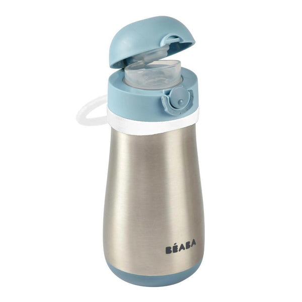 Beaba Stainless Steel Kids Water Bottle - Rain