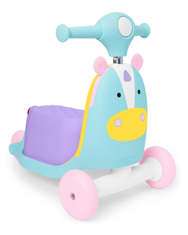 Skip Hop Zoo 3-In-1 Ride On Toy Unicorn