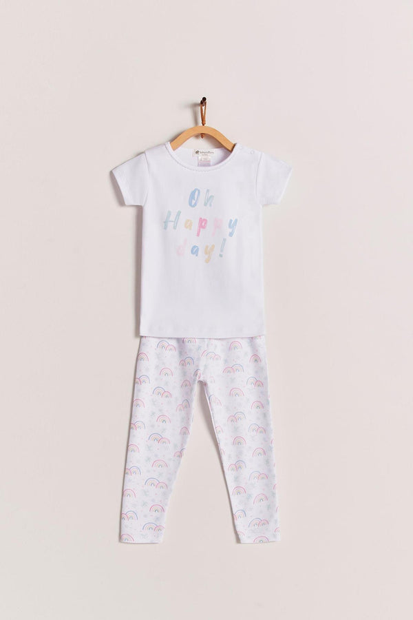 Babycottons Rainbow Land Combined Snug Fit Pajama Set