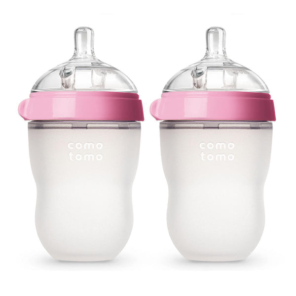 Como Tomo Baby Bottle 2 Packs 250ml / 8oz Pink