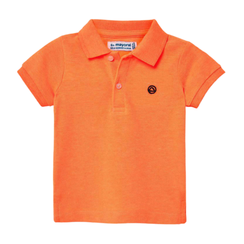 Mayoral Basic S/S Polo Neon Mango