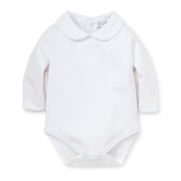 Kissy Kissy Basic Bebe Collar Bodysuit White L/S