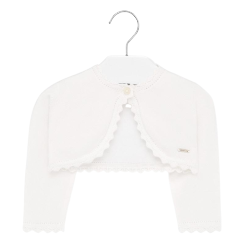 Mayoral Basic Knitted Cardigan Off White