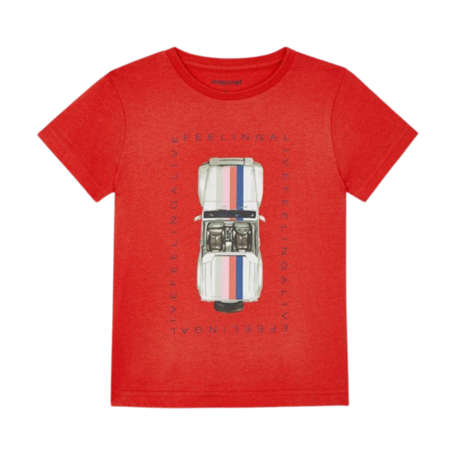 Mayoral Ecofriends Sustainable Cotton T-shirt Boy Cyber Red