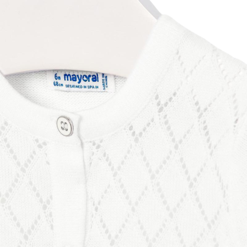 Mayoral Knitting Cardigan White