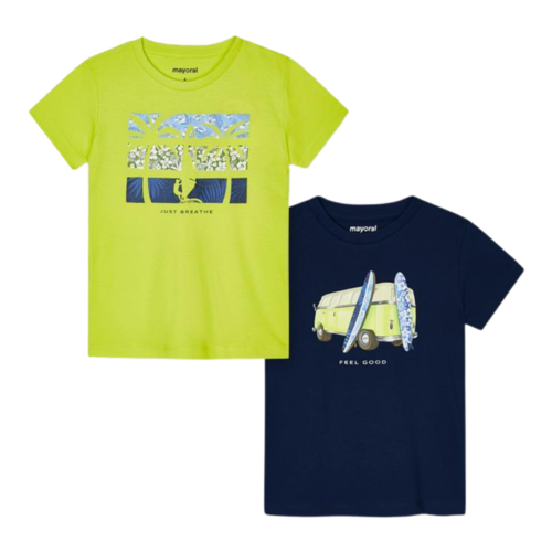 Mayoral Set Of 2 T-Shirts Boy Rain