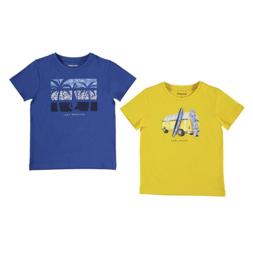 Mayoral Set Of 2 T-Shirts Boy Yellow