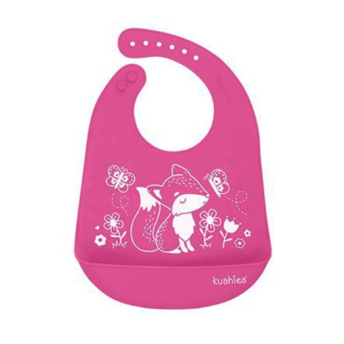 kushies Silicatch Silicone Bib Foxy Lady Candy