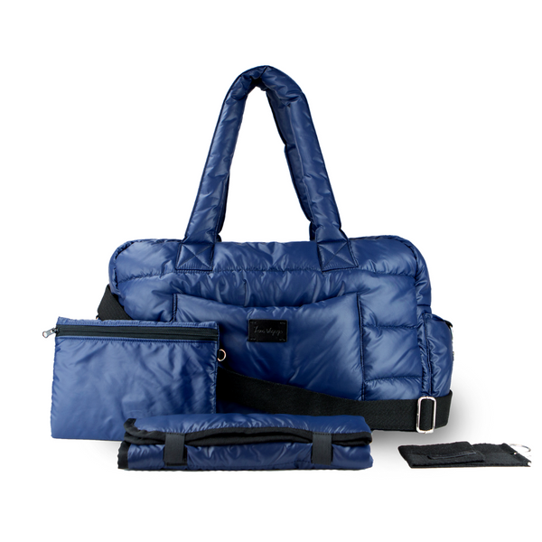 7 AM Voyage Soho Diaper Satchel Navy