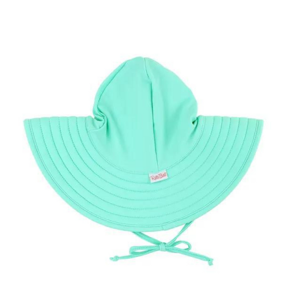 Ruffle Butts Swim Hat Island Blue Reversible