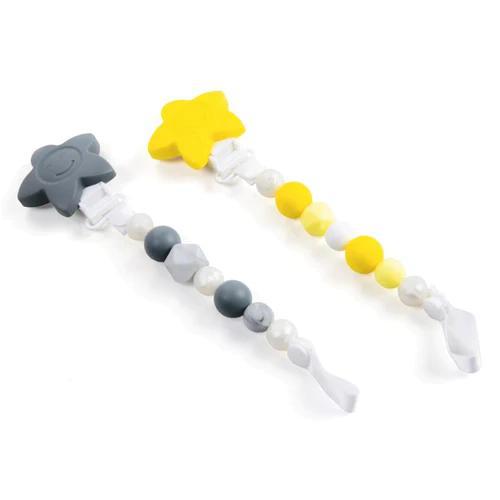 Primo Passi Silicone Pacifier Clip Unisex 2PK