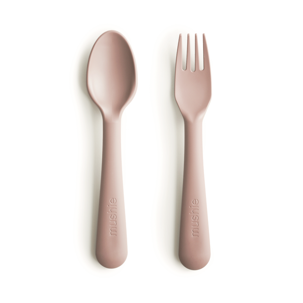 Mushie Fork and Spoon Set (Blush)