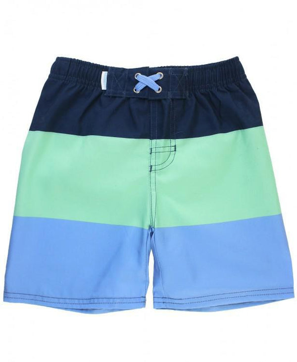 Rugged Butts Mint & Blue Color Block Swim Trunks